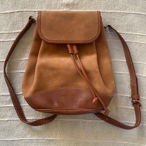 Leather Suede Backpack